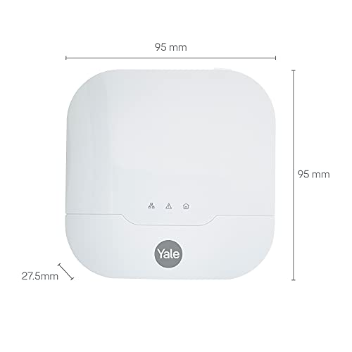 Yale IA-320G Sync Smart Home Alarm 6 piece kit with Grey Siren. Includes Sync Alarm Hub, External Grey Siren, 1x Door/Window Contacts, 2x PIR Motion Detector, Keypad.