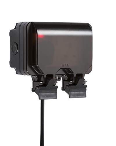 Smart WiFi Waterproof Outdoor Double Socket - Certified Works with Alexa + Certified Works with Google Assistant