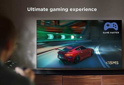 TCL 50P639K 50-inch 4K Smart TV, Ultra HD, Powered by Android TV, Bezeless design (Freeview Play, Game Master, Dolby Audio, HDR 10 compatible with Google assistant & Alexa)