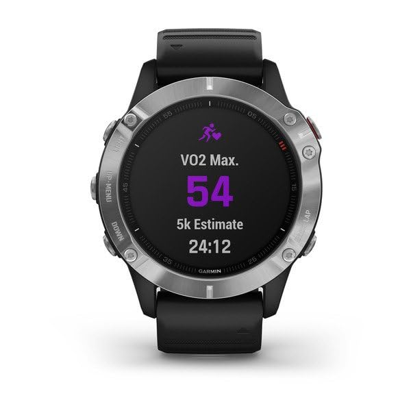 Garmin fēnix 6, Multisport GPS Smartwatch, Advanced Health and Training Features, Ultratough Design Features, Up to 14 days battery life, Black