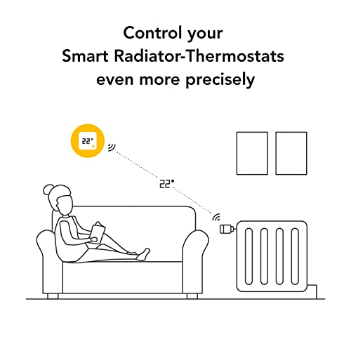 tado° Wireless Temperature Sensor - Wifi Add-On Product For Smart Radiator Thermostat - Digital Temperature Control For Active Heating Control - Easy DIY Installation - Save Energy and Heating Costs