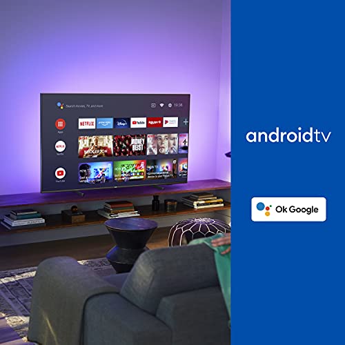 PHILIPS 65PUS7956/12 65-Inch 4K LED TV | Ambilight, UHD & HDR10+ | Dolby Vision & Dolby Atmos | Google Assistant Compatible