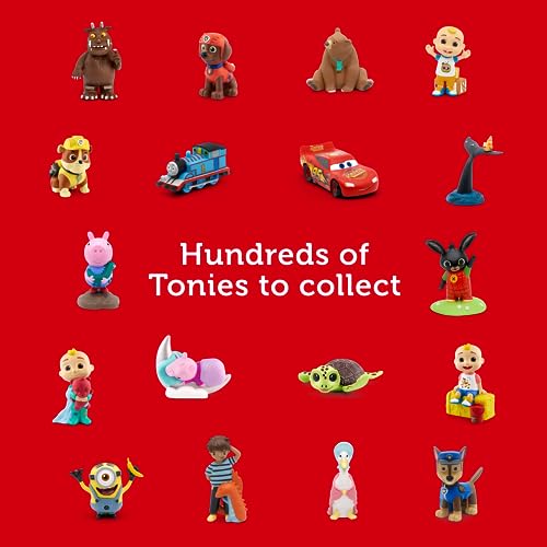 tonies Toniebox Paw Patrol Bundle Incl. 1 Creative and 3 Characters: Rex, Zuma and Liberty, Kids Gifts, Screen-Free Audiobooks and Kids Music Player, Early Development & Activity Toys, Red