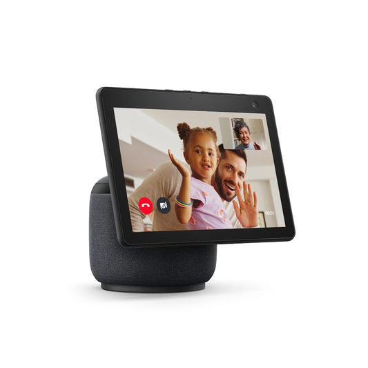 Echo Show 10 (3rd generation) | HD smart display with motion and Alexa, Charcoal Fabric