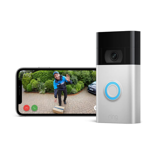 Ring Video Doorbell (2nd Gen) by Amazon | Wireless Video Doorbell Security Camera with 1080p HD Video, battery-powered, Wifi, easy installation | 30-day free trial of Ring Protect | Works with Alexa