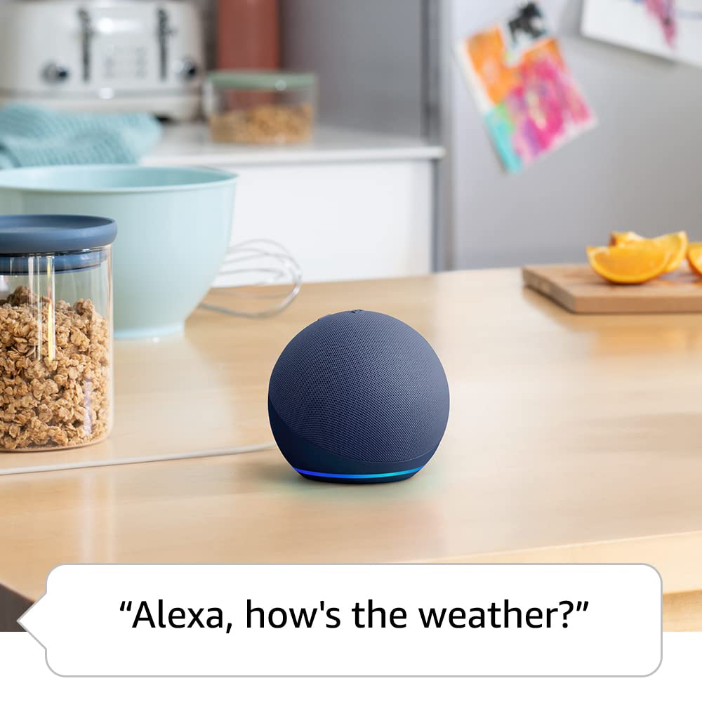 Echo Dot (5th generation, 2022 release) | Big vibrant sound Wi-Fi and Bluetooth smart speaker with Alexa | Charcoal