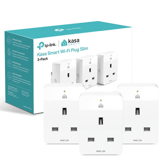 TP-Link Kasa Mini Smart Plug, WiFi Outlet, Works with Amazon Alexa(Echo and Echo Dot), Google Home and Samsung SmartThings, Wireless Smart Socket (KP105P3), Certified for Humans Device