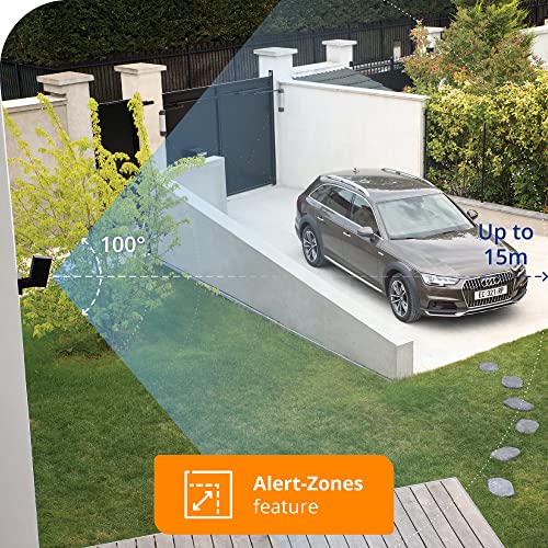 Netatmo Smart Outdoor Security Camera, Wi-Fi, Integrated Floodlight, Movement Detection, Night Vision, Without Fees, NOC-AMZ