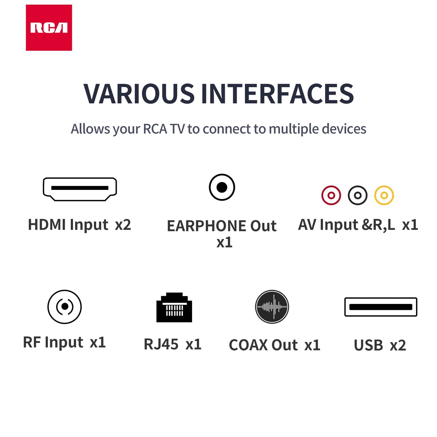 RCA Roku TV 32" Screen Smart TV, RR32HD1A TV with Apple TV+ BBC Netflix Freeview, HDR DVB-T2/T Dolby Audio 2 x HDMI 2 x USB Port, Ideal Television for Small Lounge or Kitchen