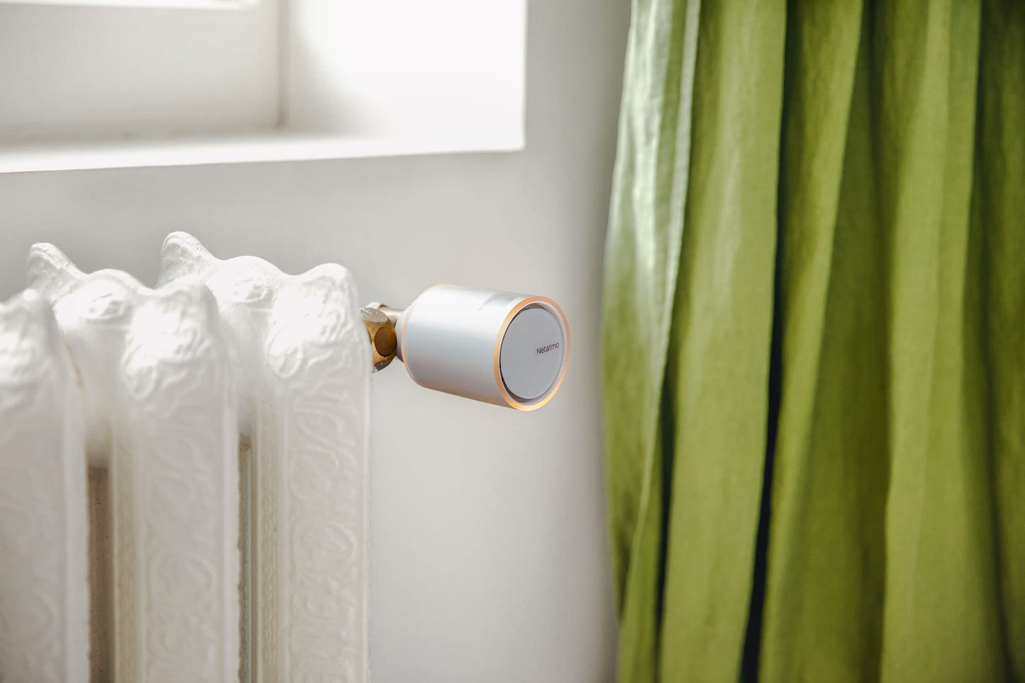 Netatmo Additional Smart Radiator Valve, Room control, Save Heating Costs, Add-on for Netatmo Thermostat and for collective or district heating, 2 add. batteries, works with voice assistants, NAV -AMZ