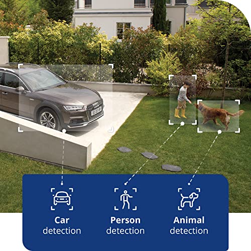 Netatmo Smart Outdoor Security Camera, Wi-Fi, Integrated Floodlight, Movement Detection, Night Vision, Without Fees, NOC-AMZ