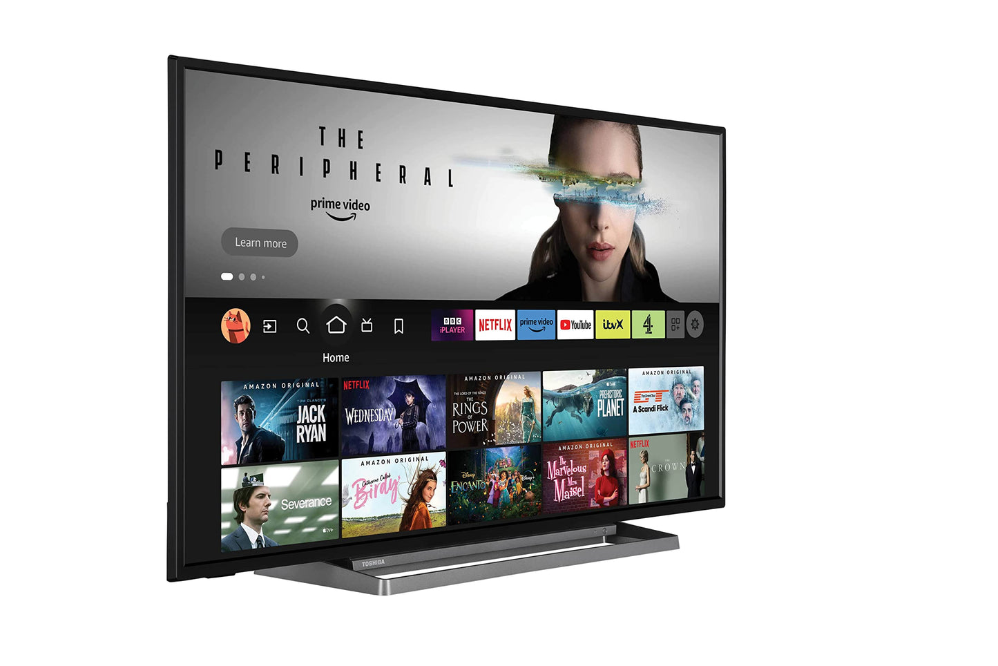 Toshiba UF3D 43 Inch Smart Fire TV 109.2 cm (4K Ultra HD, HDR10, Freeview Play, Prime Video, Netflix, Alexa voice control, HDMI 2.1, Bluetooth, Airplay)