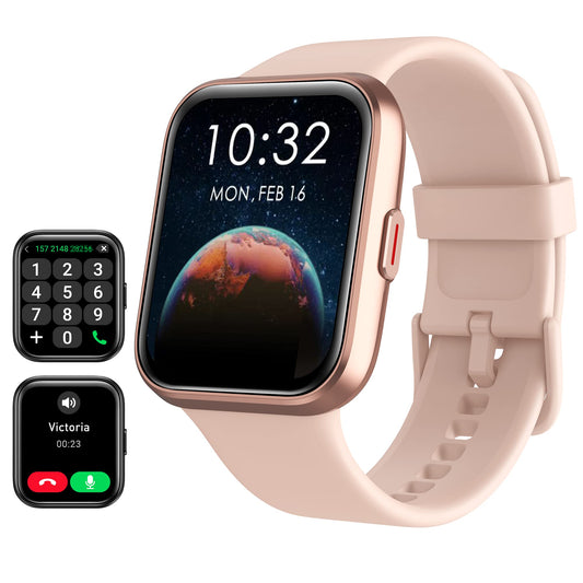 Smart Watch for Women(Answer/Make Call), Alexa Built-in 1.7" Touch Screen Fitness Watch with SpO2 Heart Rate Sleep Monitor, 60 Sports, IP68 Waterproof Step Counter Ladies Smartwatch for iPhone Android