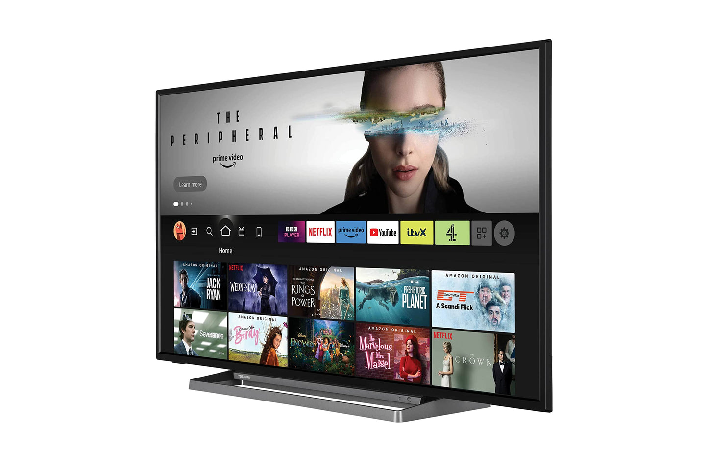 Toshiba UF3D 43 Inch Smart Fire TV 109.2 cm (4K Ultra HD, HDR10, Freeview Play, Prime Video, Netflix, Alexa voice control, HDMI 2.1, Bluetooth, Airplay)