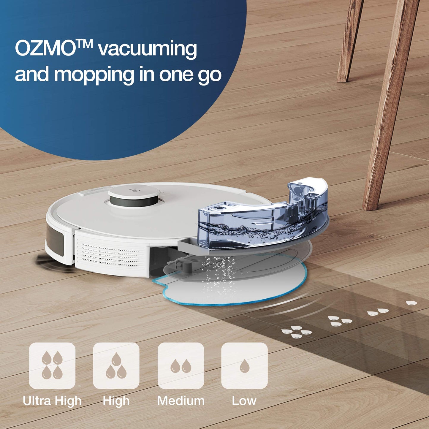 ECOVACS DEEBOT N8 Robot Vacuum Cleaner with Mop 2300PA (dToF Laser Detection, Carpet Detection, Precise Customized Cleaning, Multi-floor Mapping, Virtual Boundary) -2 Year Warranty & Local Service