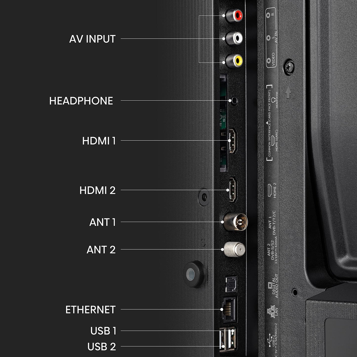 Hisense 40 Inch FHD VIDAA Smart TV 40A4KTUK - Natural Enhancer, HDMI, Share to TV, and Youtube, Freeview Play, Netflix and Disney+ (2023 New Model), Operating System VIDAA