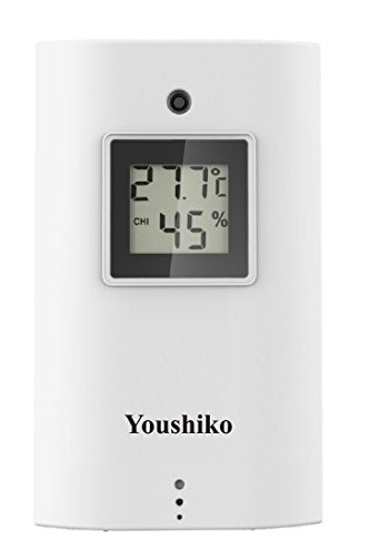 Youshiko YC9360 Digital Weather Station with Radio Controlled Clock ( Official UK Version ), Indoor Outdoor Temperature Humidity , Sunrise , Sunset , Moonrise , Moonset Times , Barometric Pressure