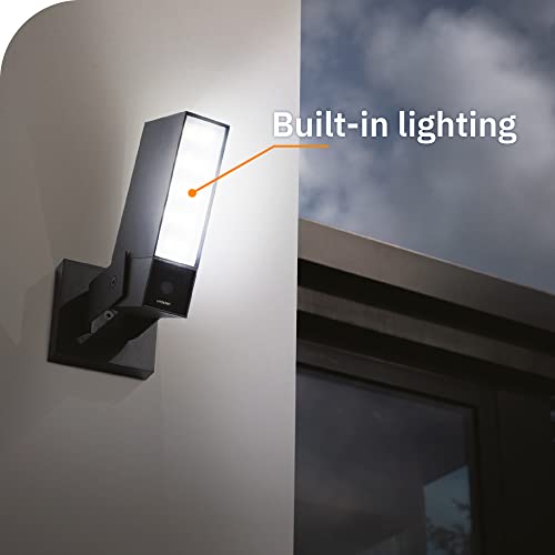 Netatmo Smart Outdoor Security Camera, Wi-Fi, Integrated Floodlight, Movement Detection, Night Vision, Without Fees, NOC-AMZ