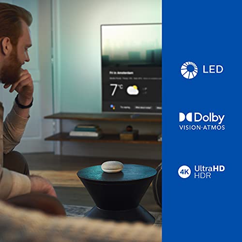 PHILIPS 65PUS7956/12 65-Inch 4K LED TV | Ambilight, UHD & HDR10+ | Dolby Vision & Dolby Atmos | Google Assistant Compatible