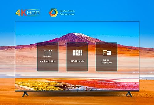 TCL 50P639K 50-inch 4K Smart TV, Ultra HD, Powered by Android TV, Bezeless design (Freeview Play, Game Master, Dolby Audio, HDR 10 compatible with Google assistant & Alexa)