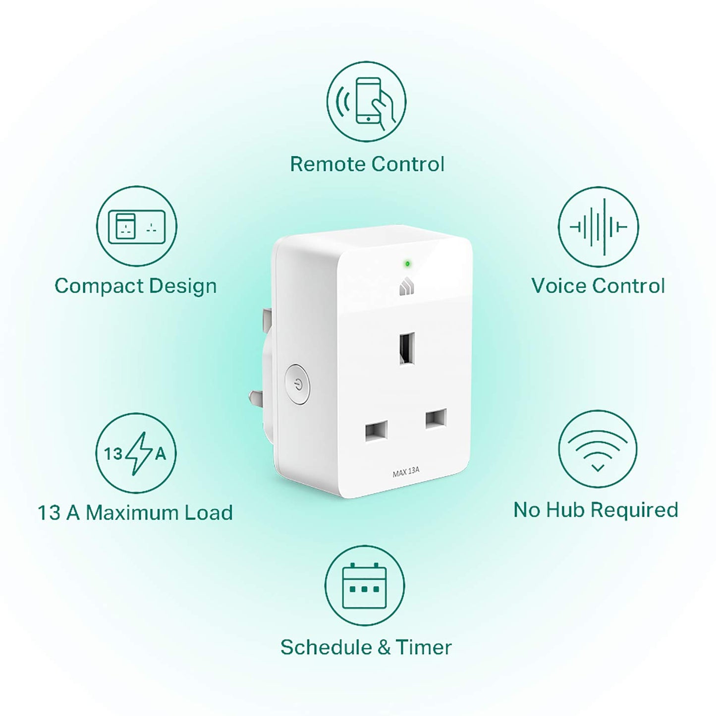 TP-Link Kasa Mini Smart Plug, WiFi Outlet, Works with Amazon Alexa(Echo and Echo Dot), Google Home and Samsung SmartThings, Wireless Smart Socket (KP105P3), Certified for Humans Device