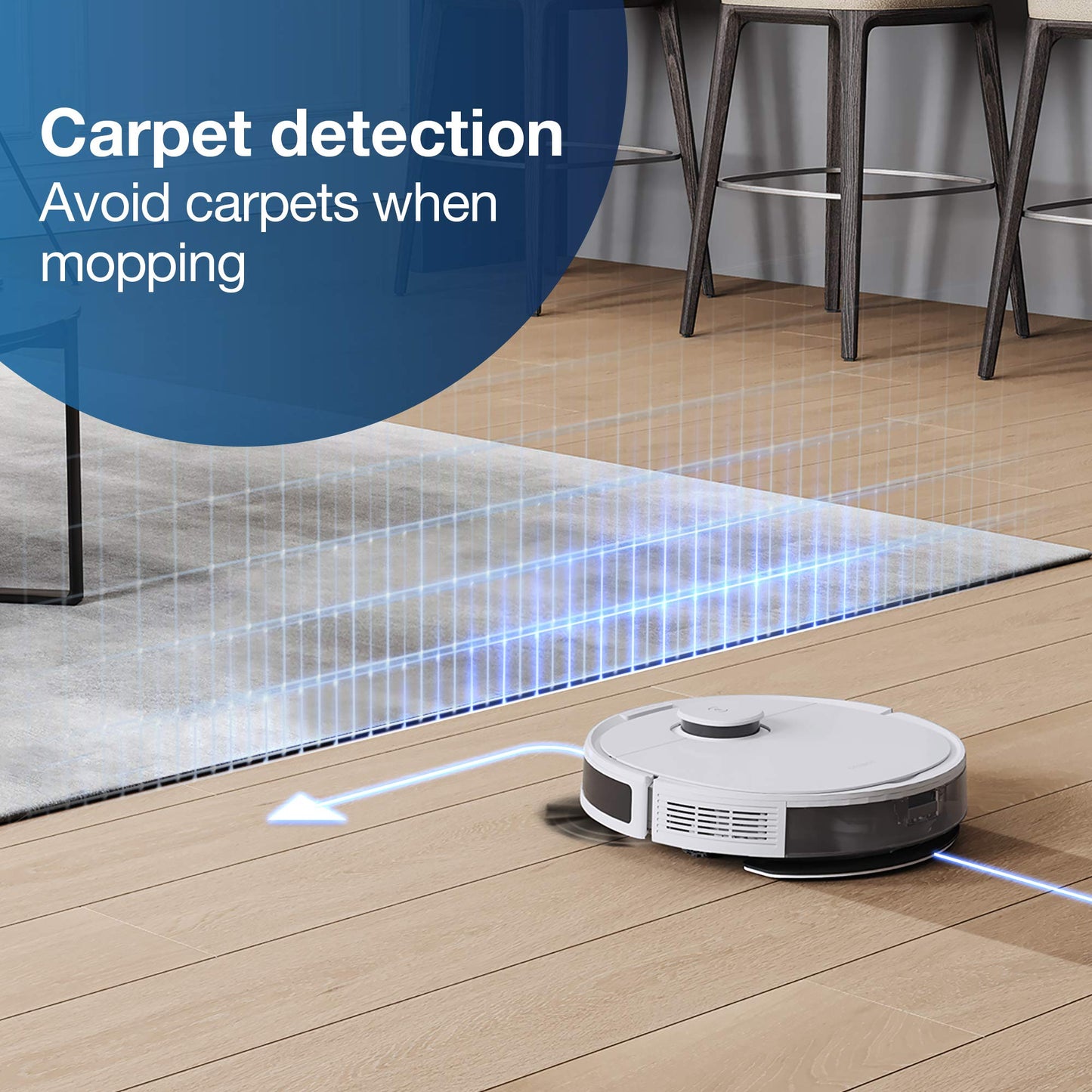 ECOVACS DEEBOT N8 Robot Vacuum Cleaner with Mop 2300PA (dToF Laser Detection, Carpet Detection, Precise Customized Cleaning, Multi-floor Mapping, Virtual Boundary) -2 Year Warranty & Local Service