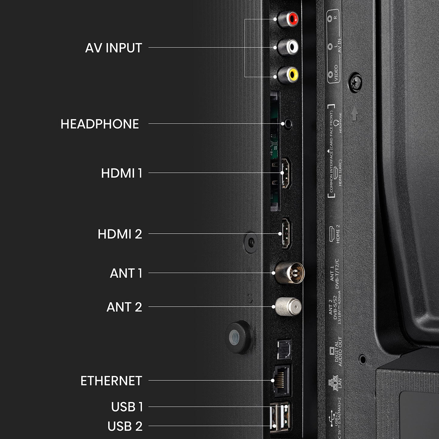Hisense 40 Inch FHD VIDAA Smart TV 40A4KTUK - Natural Enhancer, HDMI, Share to TV, and Youtube, Freeview Play, Netflix and Disney+ (2023 New Model), Operating System VIDAA